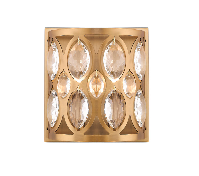 Z-Lite Dealey Wall Sconce in Heirloom Brass 6010-2S-HB