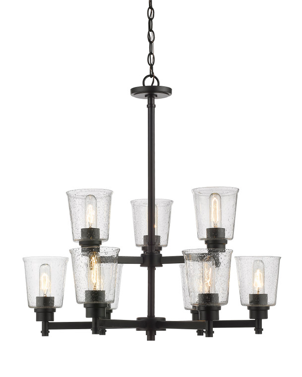 Z-Lite Bohin Chandelier in Matte Black 464-9MB