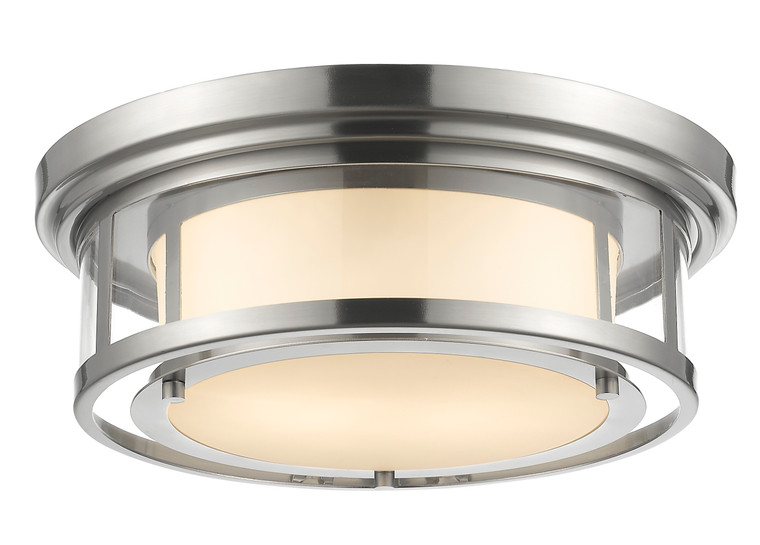 Z-Lite Luna Flush Mount in Brushed Nickel 2005F16-BN