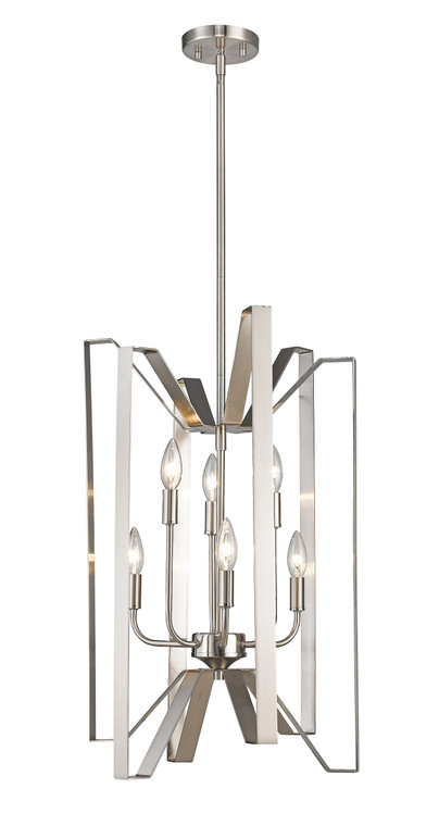 Z-Lite Marsala Pendant in Brushed Nickel 4000-6BN