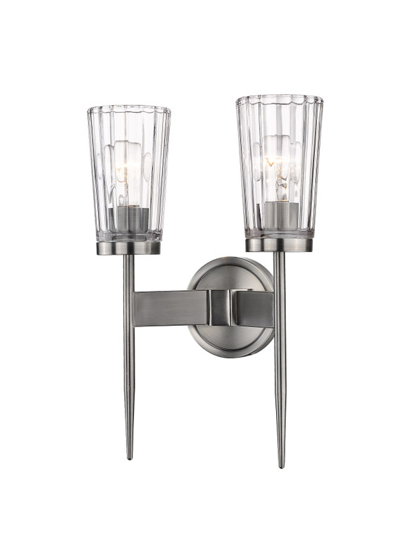Z-Lite Flair Wall Sconce in Antique Nickel 1932-2S-AN
