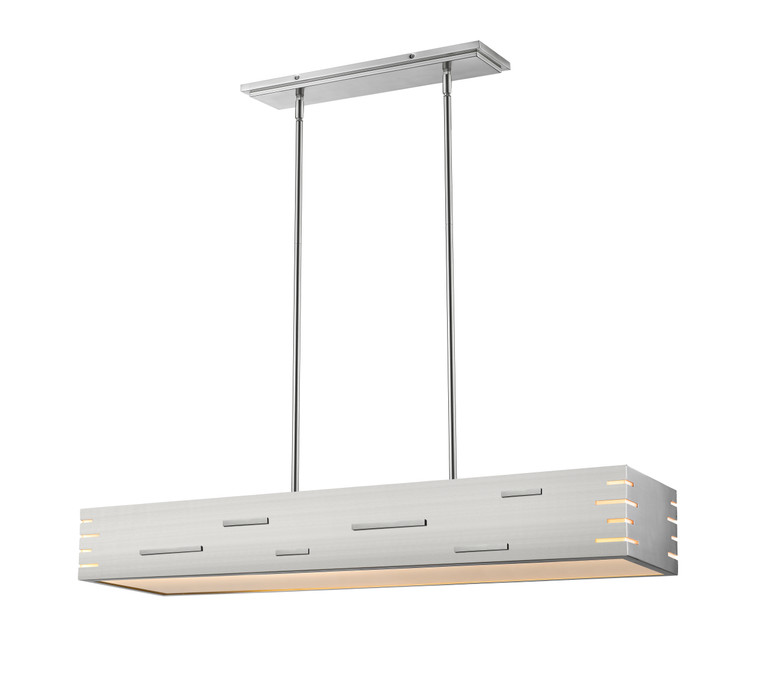 Z-Lite Loek Chandelier in Brushed Nickel 332-45BN-LED