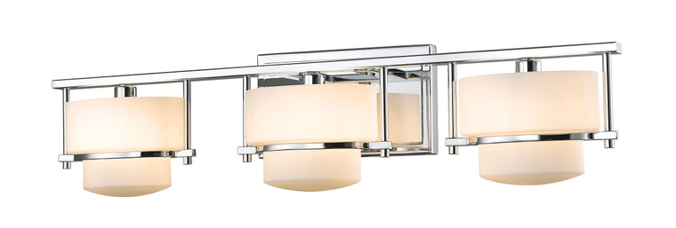 Z-Lite Porter Vanity in Chrome 3030-3V-CH-LED