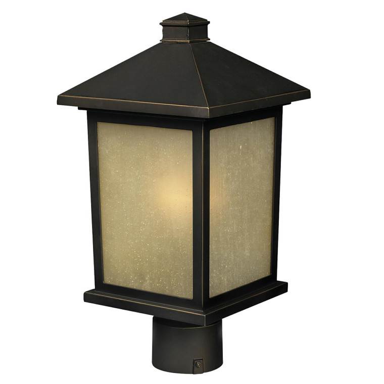Z-Lite Holbrook Outdoor Post Mount Fixture in Oil Rubbed Bronze 507PHM-ORB