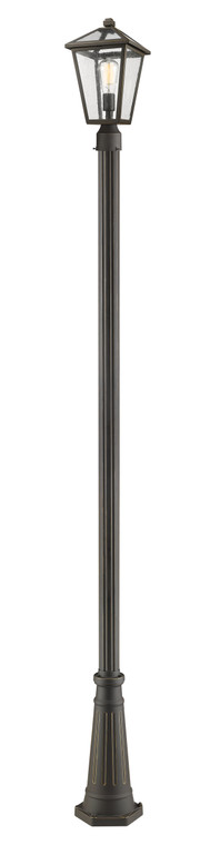 Z-Lite Talbot Outdoor Post Mounted Fixture in Rubbed Bronze 579PHMR-519P-ORB