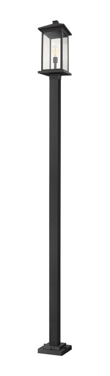 Z-Lite Portland Outdoor Post Mounted Fixture in Black 531PHBXLS-536P-BK