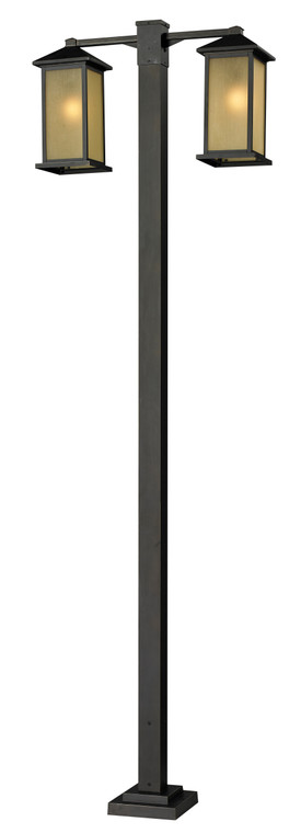 Z-Lite Vienna Outdoor Post Mounted Fixture in Oil Rubbed Bronze 548-2-536P-ORB