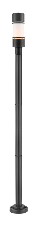 Z-Lite Luminata Outdoor Post Mounted Fixture in Black 560PHB-567P-BK-LED