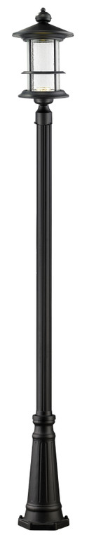 Z-Lite Genesis Outdoor Post Mounted Fixture in Black 552PHBR-519P-BK-LED