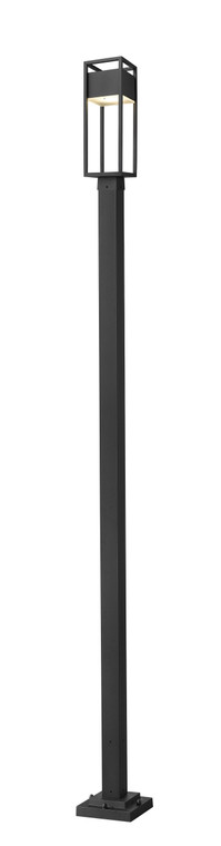 Z-Lite Barwick Outdoor Post Mounted Fixture in Black 585PHMS-536P-BK-LED