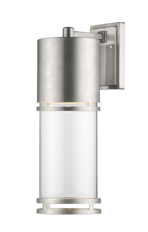 Z-Lite Luminata Outdoor Wall Sconce in Brushed Aluminum 553B-BA-LED