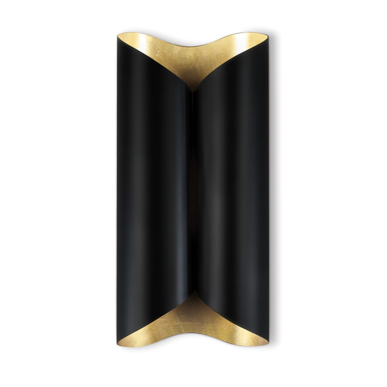 Regina Andrew Coil Metal Sconce Large (Black and Gold) 15-1154BLK