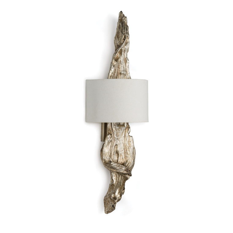 Regina Andrew Driftwood Sconce (Ambered Silver Leaf) 15-1011AMBSL