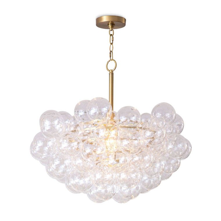 Regina Andrew Bubbles Chandelier (Clear) Natural Brass 16-1044NB
