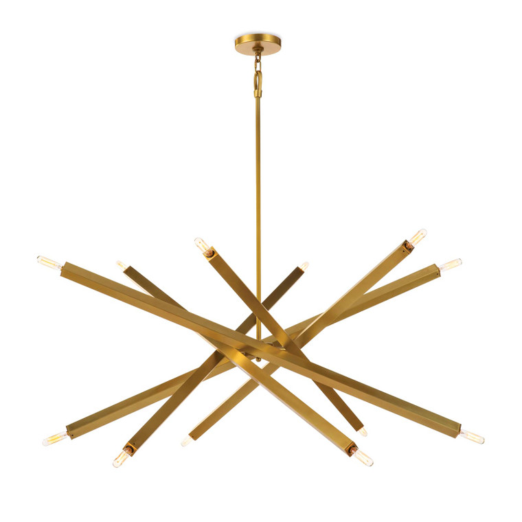 Regina Andrew Viper Chandelier (Natural Brass) 16-1289NB