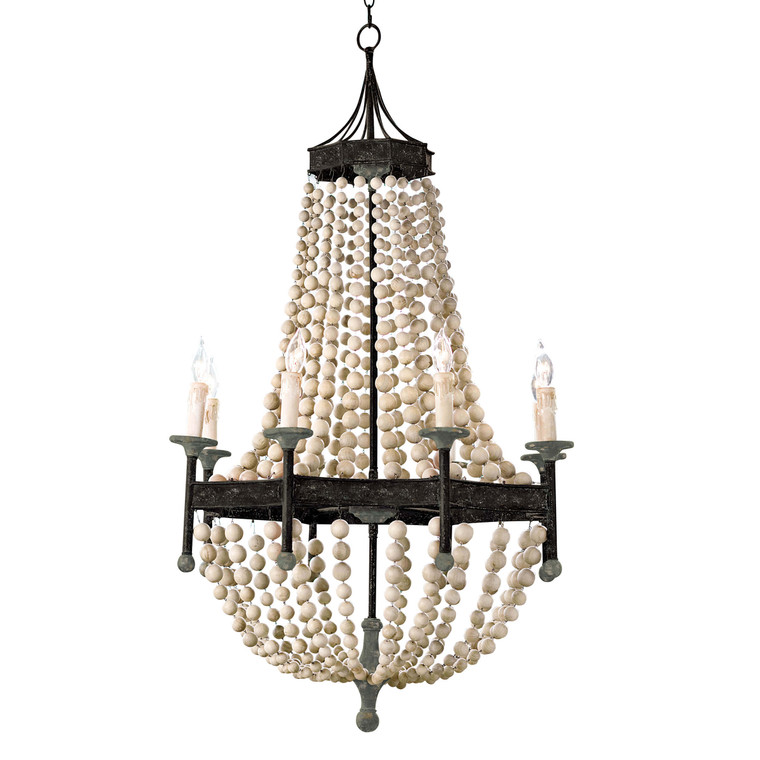 Southern Living Wood Beaded Chandelier 16-1008