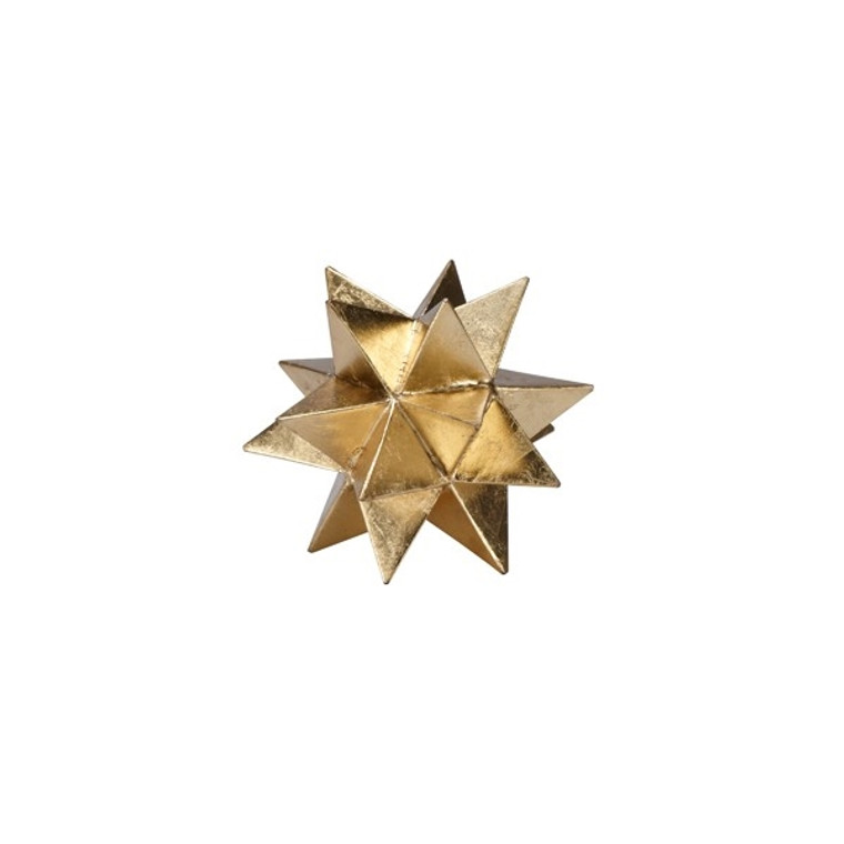 Worlds Away Cosmo Small Moroccan Style Star Sculpture in Gold Leaf COSMO GS