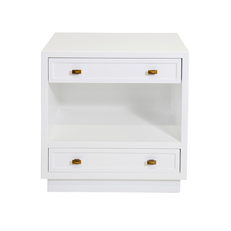 Worlds Away Warren Nightstand WARREN WH