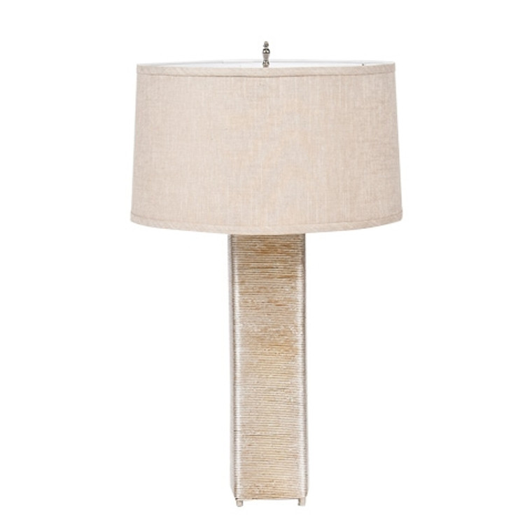 Worlds Away Wrapt Silver Leafed Lamp WRAPT S