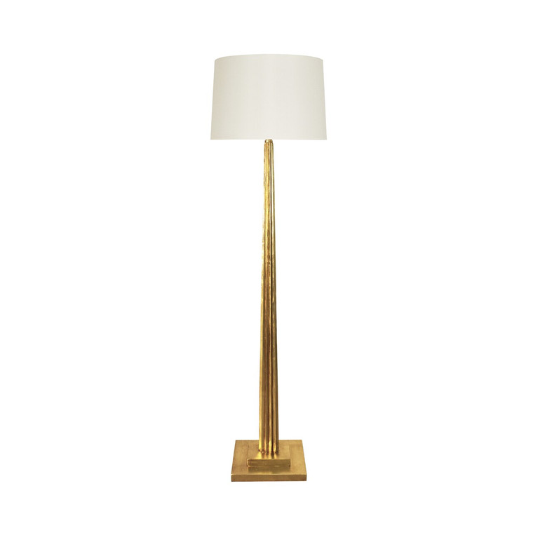 Worlds Away Capone Floor Lamp in Gold Leaf CAPONE G