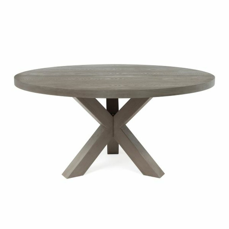 Worlds Away Greer Round Dining Table in Gray GREER SG