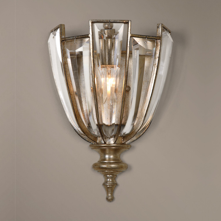 Uttermost Vicentina 1 Light Crystal Wall Sconce 22494