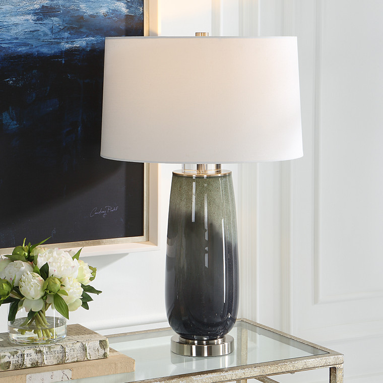 Uttermost Campa Gray-Blue Table Lamp 30143