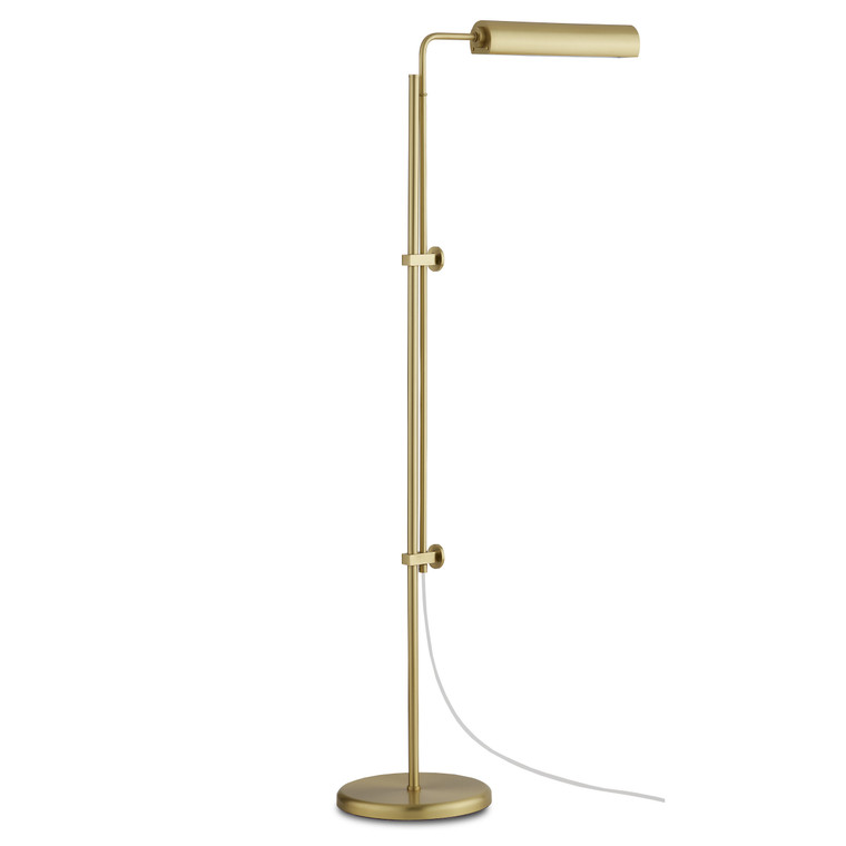 Currey & Co. Satire Brass Floor Lamp 8000-0113
