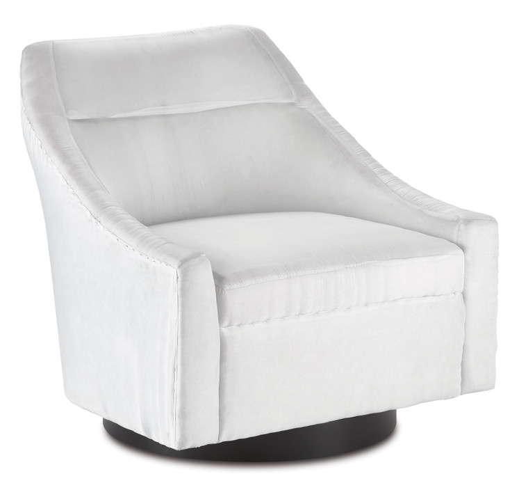 Currey & Co. Pryce Muslin Swivel Chair 7000-0371