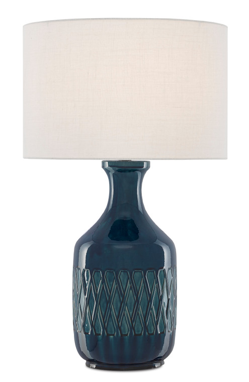Currey & Co. Samba Blue Table Lamp 6000-0515