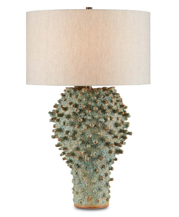 Currey & Co. Sea Urchin Green Table Lamp 6000-0744