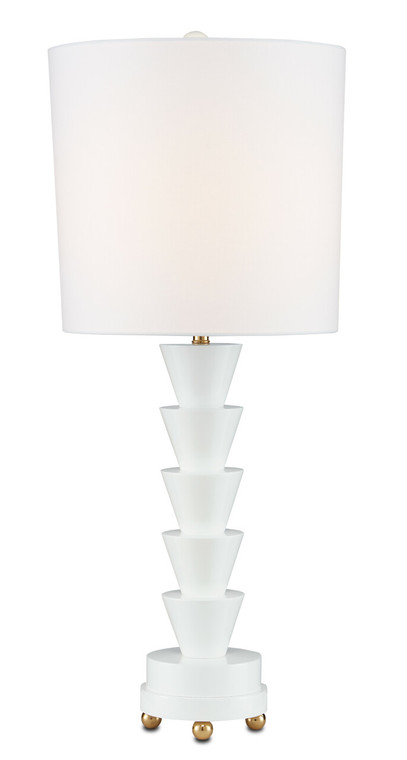 Currey & Co. Culture White Table Lamp 6000-0749