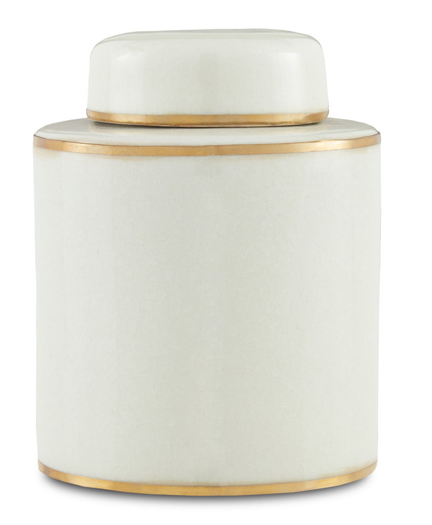 Currey & Co. Ivory Small Tea Canister 1200-0522