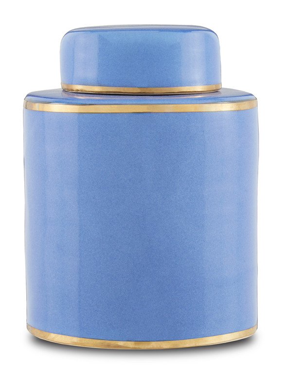 Currey & Co. Blue Small Tea Canister 1200-0526