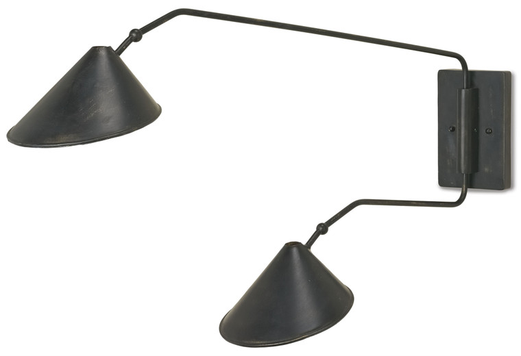 Currey & Co. Serpa Double Swing-Arm Wall Sconce 5172