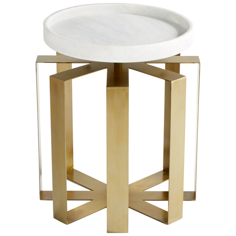 Cyan Design Canterbury Side Table Aged Brass 10053