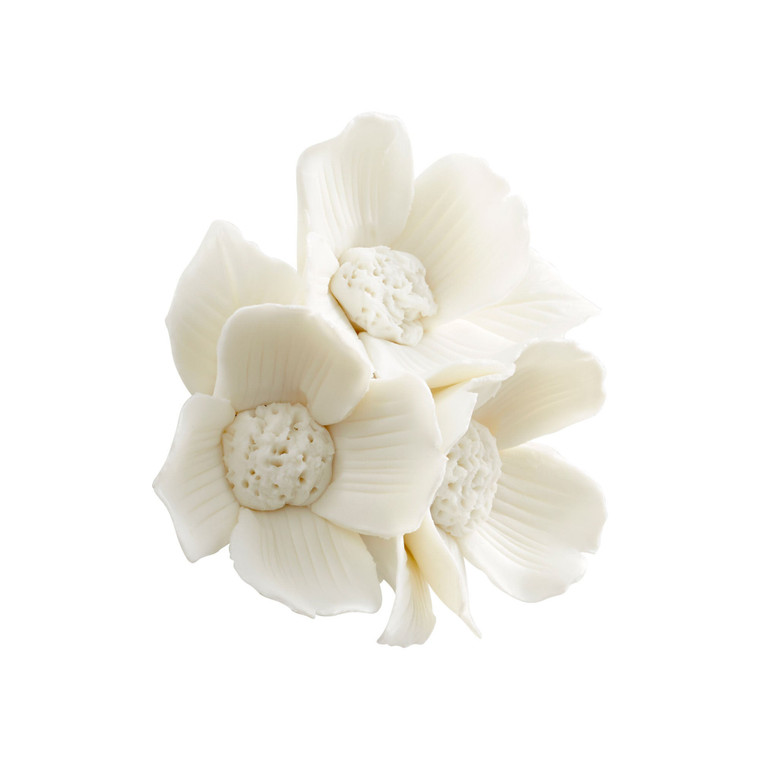 Cyan Design Flower Wall Decor White 10276