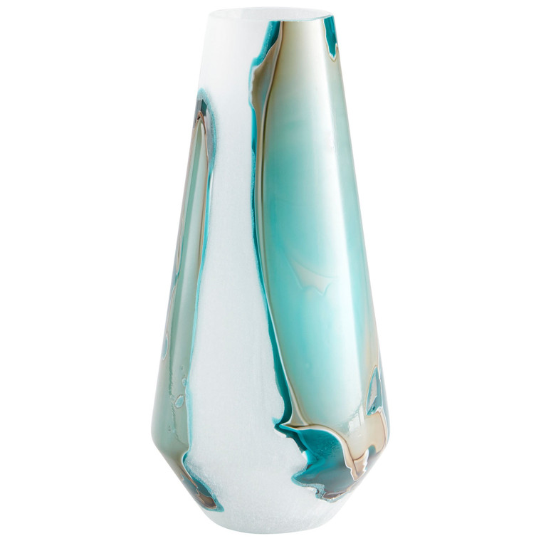 Cyan Design Tall Ferdinand Vase Green And White 10325