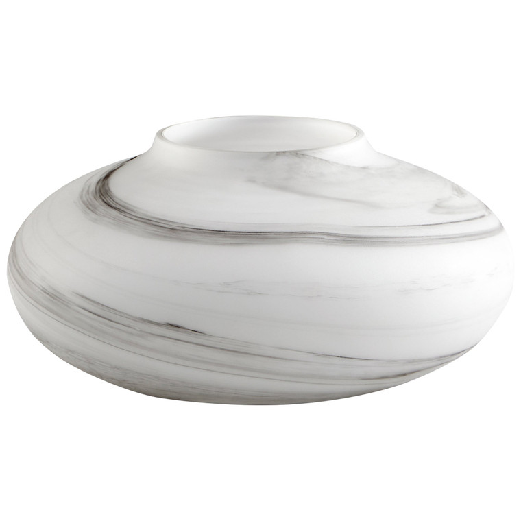 Cyan Design Moon Mist Vase White And Black Swirl - Small 10467