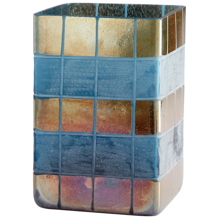 Cyan Design Aurum Vase Irridescent Gold And Blue - Medium 10487