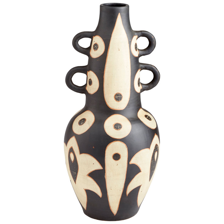 Cyan Design Navajo Vase Black And White - Medium 10678