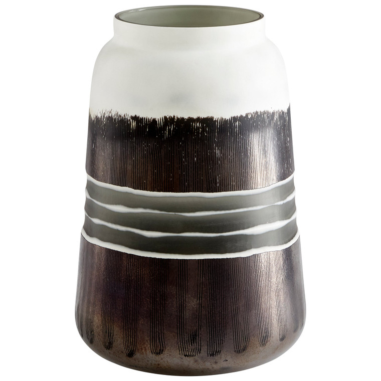 Cyan Design Borneo Vase Black And White - Medium 10854