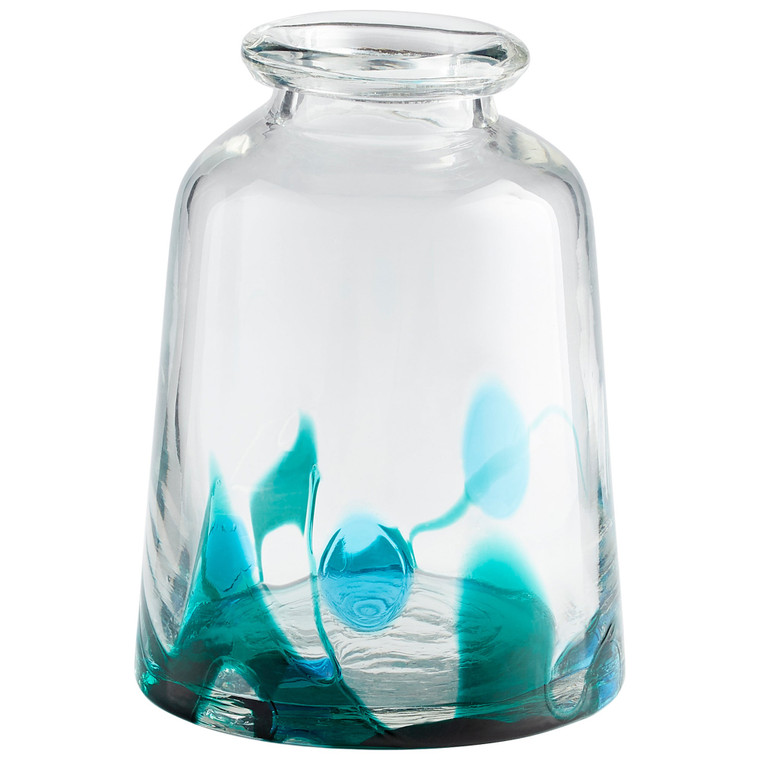 Cyan Design Tahoe Vase Blue & Clear - Medium 11070