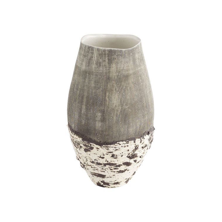 Cyan Design Calypso Vase Off White Brown - Small 11411