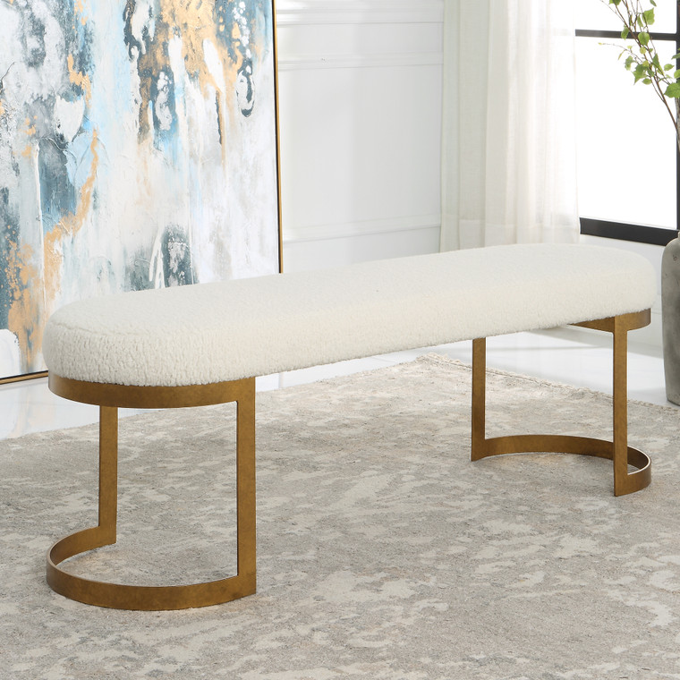 Uttermost Infinity Gold Bench 23757
