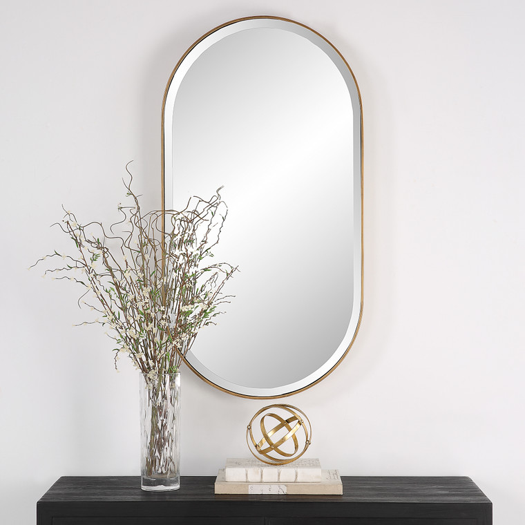 Uttermost Lago Oval Gold Mirror 09914