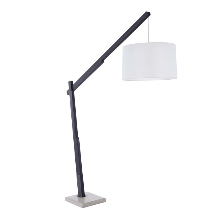 Arteriors Home Sarsa Adjustable Floor Lamp in Ebony Teak 75006-869