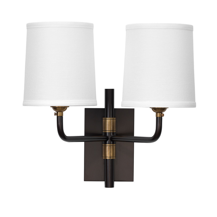 Jamie Young Lawton Double Arm Wall Sconce 4LAWT-DBOB