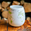 WORLDMUG high quality ceramic mug with world map and colouring pen.
Dishwasher and Microwave safe. Made in Europe.
Registered design by Trouvaille™ 
Travel the World. Colour the World.