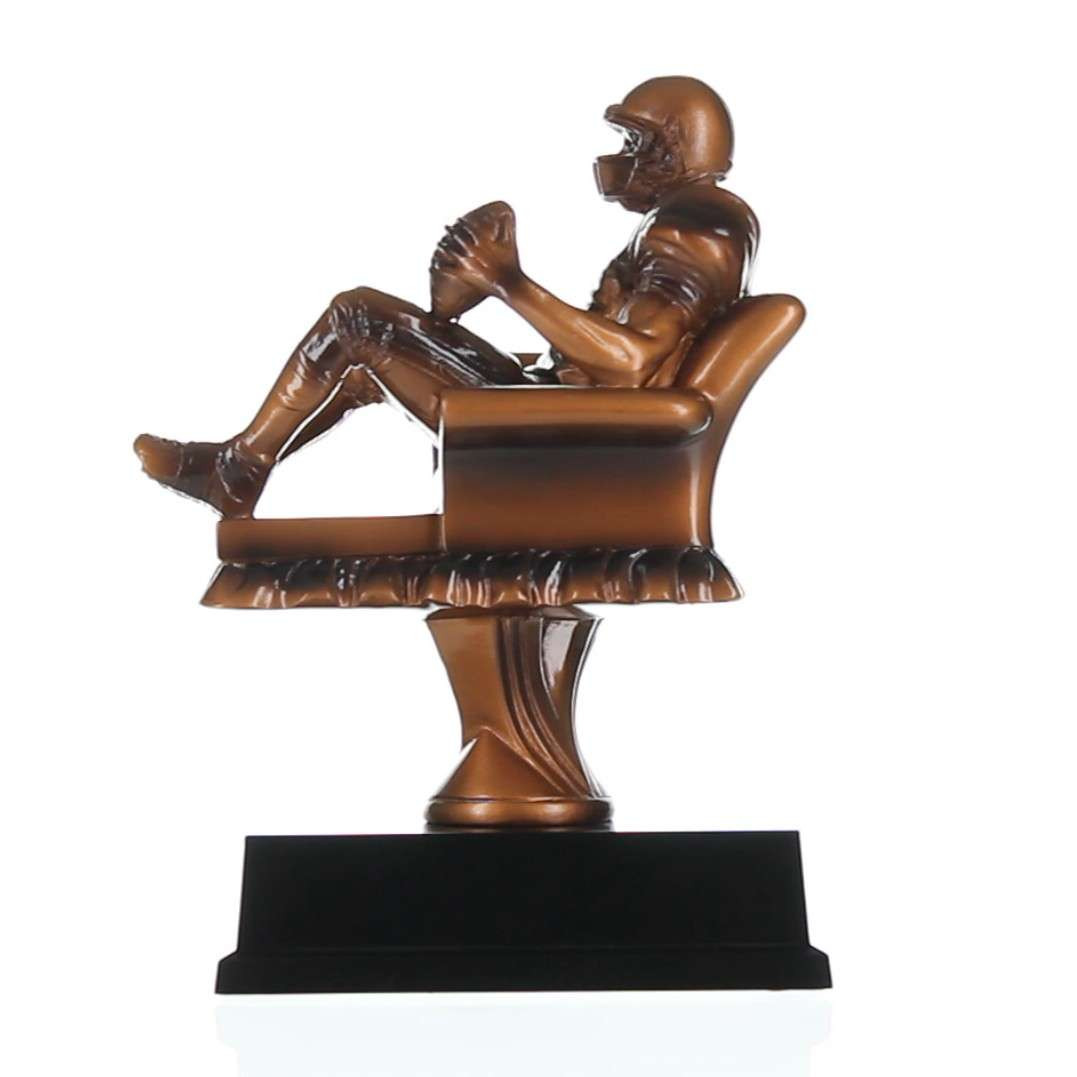 Fantasy Football Armchair Quarterback Trophy Engraved FFL Award 6.5